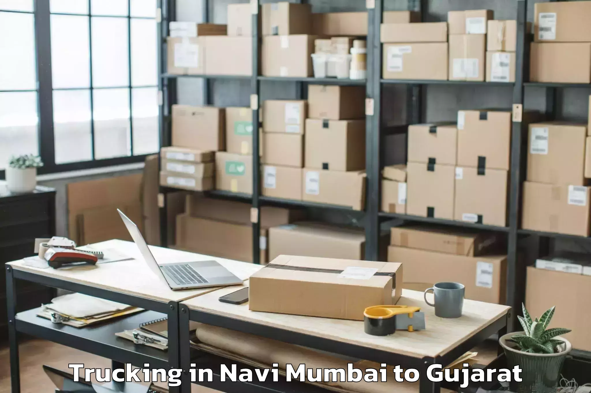 Get Navi Mumbai to Kutiyana Trucking